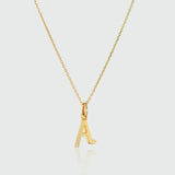 Audley Gold Vermeil Alphabet Pendant-Auree Jewellery