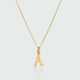 Audley Gold Vermeil Alphabet Pendant-Auree Jewellery