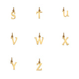 Audley Gold Vermeil Alphabet Pendant-Auree Jewellery