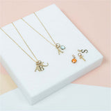 Audley Gold Vermeil Alphabet Pendant-Auree Jewellery