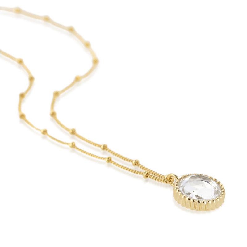 Barcelona April Crystal Birthstone Necklace-Auree Jewellery