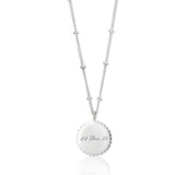 Barcelona Silver January Garnet Birthstone Necklace-Auree Jewellery