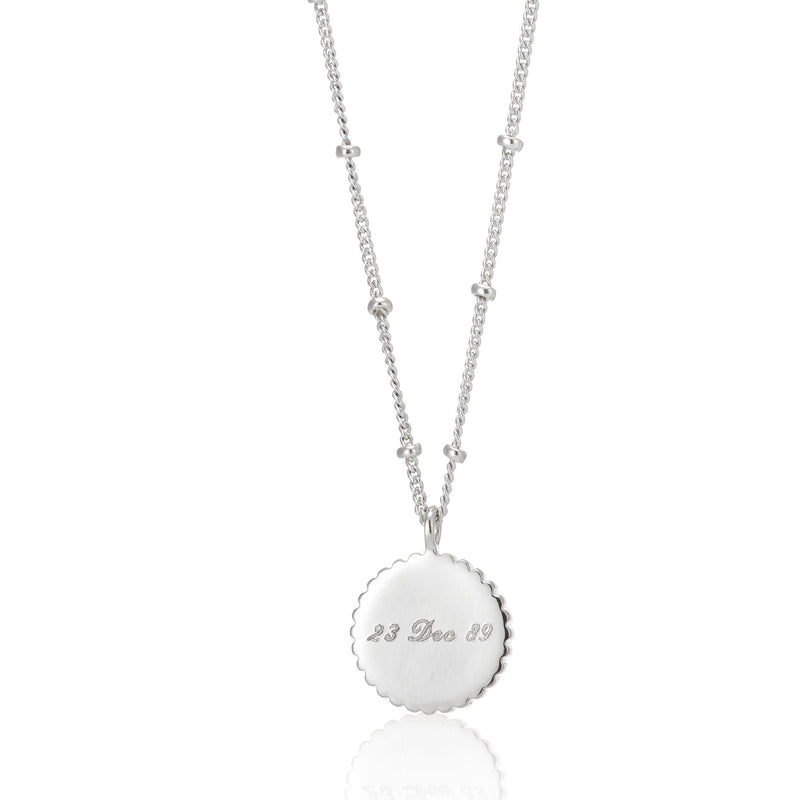 Barcelona Silver May Chrysoprase Birthstone Necklace-Auree Jewellery