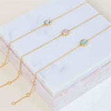 Brooklyn Gold Vermeil & Rose Quartz Necklace