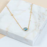 Iseo London Topaz & Gold Vermeil Necklace-Auree Jewellery