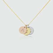 Westbourne 9ct Gold Disc Trio Necklace