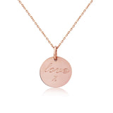 Westbourne 9ct Rose Gold Disc Pendant