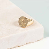 Sydney Gold & Lapis Lazuli Mens Oval Signet Ring-Auree Jewellery