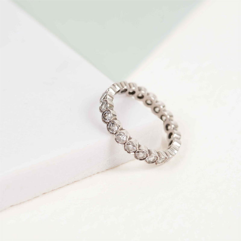 Rings - Windsor Scalloped Edged Diamond Eternity Ring
