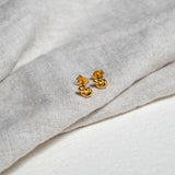 St Ives Gold Vermeil Knot Stud Earrings-Auree Jewellery