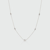 St Ives Silver Knot Necklace-Auree Jewellery