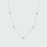 St Ives Silver Knot Necklace-Auree Jewellery