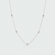 St Ives Silver Knot Necklace-Auree Jewellery