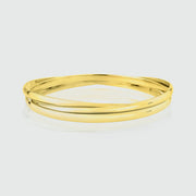 Walton 9ct Yellow Gold Russian Wedding Bangle-Auree Jewellery