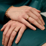 Walpole Solid Gold Wedding Ring-Auree Jewellery