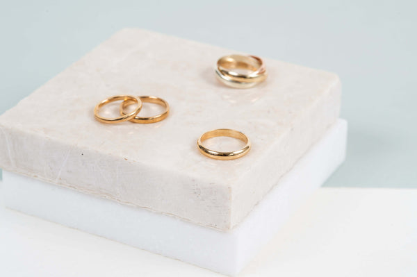 Engagement Ring and Wedding Ring
