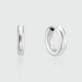 Fernshaw Mini Silver Huggie Hoop Earrings