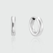 Fernshaw Mini Silver Huggie Hoop Earrings