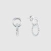 Kelso Alhambra Chunky Twisted Silver Earrings