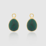 Manhattan Gold and Malachite Interchangeable Gemstone Drops