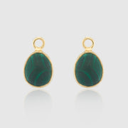 Manhattan Gold and Malachite Interchangeable Gemstone Drops