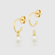 Hampton Pearl & Gold Vermeil Interchangeable Hoop Earrings