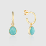 Manhattan Gold and Amazonite Interchangeable Gemstone Drops
