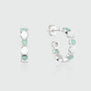 Ortigia Amazonite and Sterling Silver Disc Hoop Earrings