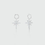 Auree x @theeditbutton Silver and Cubic Zirconia Star Drops