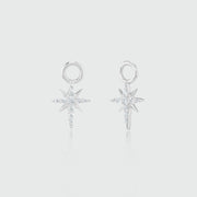 Auree x @theeditbutton Silver and Cubic Zirconia Star Drops