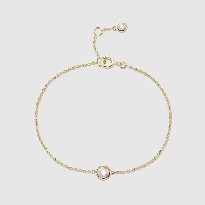 Bilbao Birthstone Gold Vermeil Bracelet