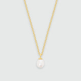 Mini Manhattan Freshwater Pearl and 18ct Gold Vermeil Necklace