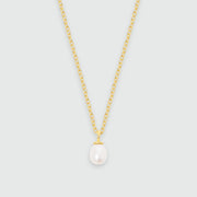 Mini Manhattan Freshwater Pearl and 18ct Gold Vermeil Necklace