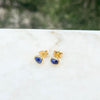 Earrings - Hampton Sapphire & Gold Vermeil Gemstone Stud Earrings