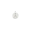 Hobury Silver Disc Engraved Initial Pendant