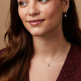 Verona Silver and Cubic Zirconia Solitaire Necklace