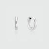 Fernshaw Mini Silver Huggie Hoop Earrings