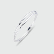 Knightsbridge Silver Double Russian Wedding Bangle