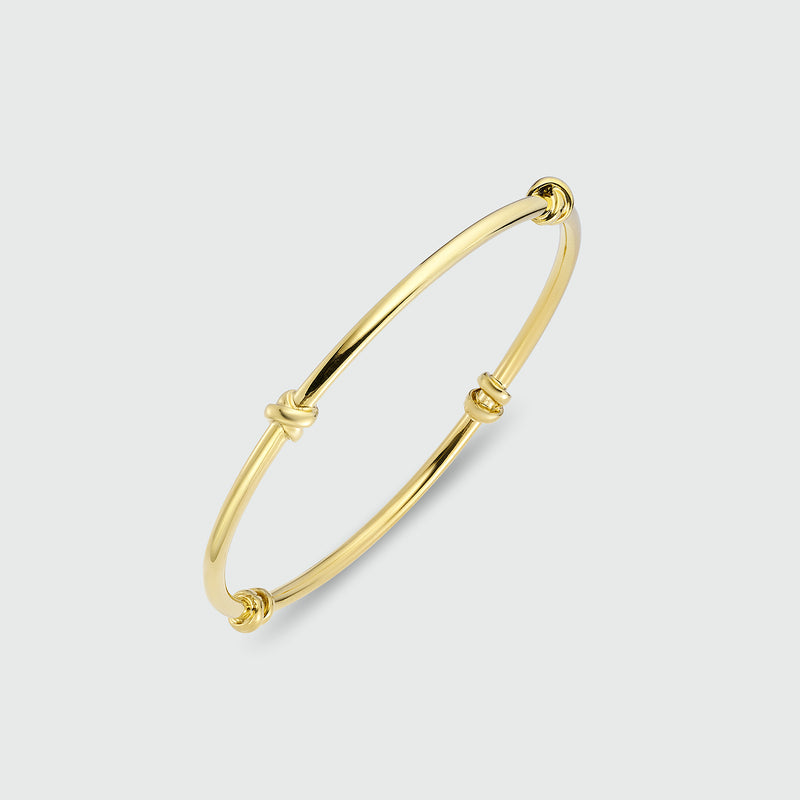 St Ives Gold Vermeil Knot Bangle