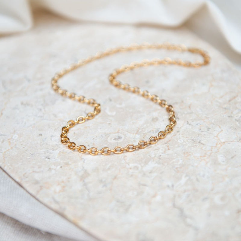 Callow Gold Vermeil Oval Link Necklace