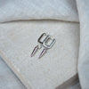 Auree x @theeditbutton Sterling Silver Rectangular Hoops