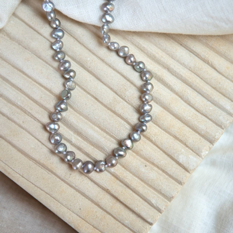 Alderley Grey Pearl & Sterling Silver Necklace