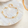 Antibes Citrine and Gold Vermeil Station Bracelet