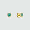 Hampton Emerald & Gold Vermeil Gemstone Stud Earrings
