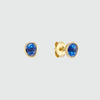 Hampton Sapphire & Gold Vermeil Gemstone Stud Earrings