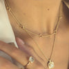 Antibes Citrine and Gold Vermeil Station Necklace
