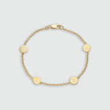 Westwick Quartet Gold Vermeil Disc Bracelet