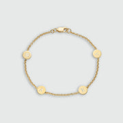 Westwick Quartet Gold Vermeil Disc Bracelet