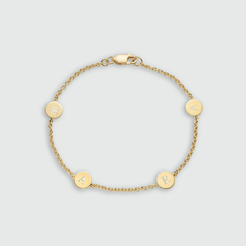 Westwick Quartet Gold Vermeil Disc Bracelet