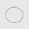 Westwick Quartet Gold Vermeil Disc Bracelet